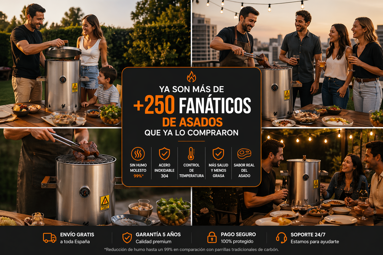 EL BARRIL ASADOR PERFECTO PARA HACER ASADOS REALES EN ESPACIOS PEQUEÑOS®